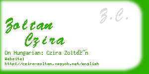 zoltan czira business card